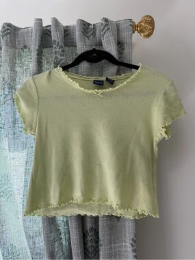 Vintage Basic Editions Lettuce-Edge Top
